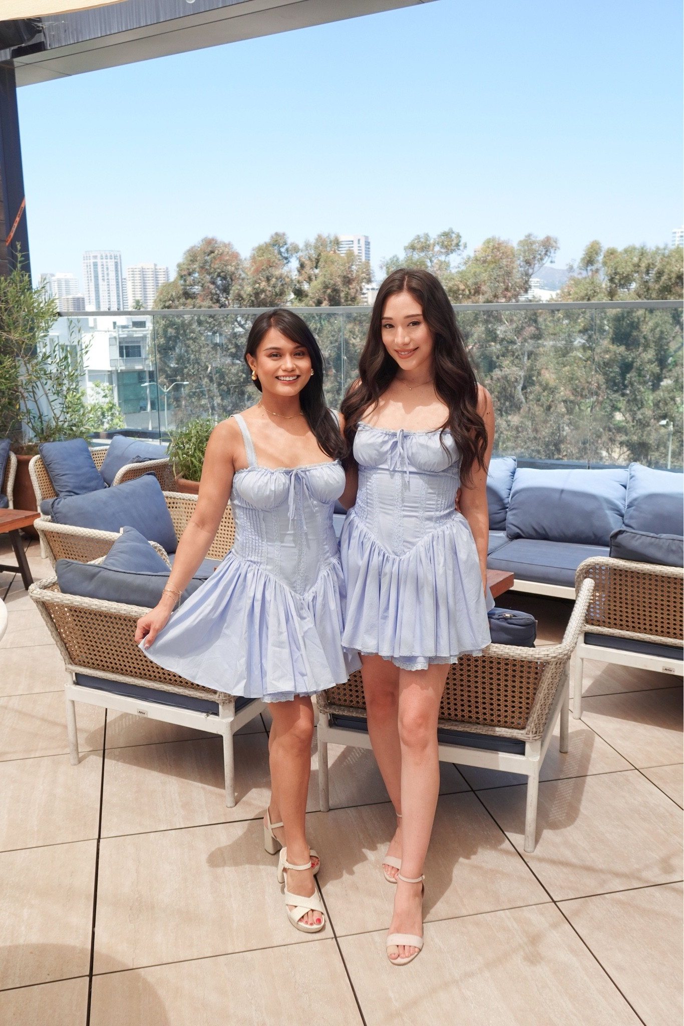 Windsor Store Baby Blue Corset Dress with Kenneth Cole Cream Heels 

#LTKStyleTip