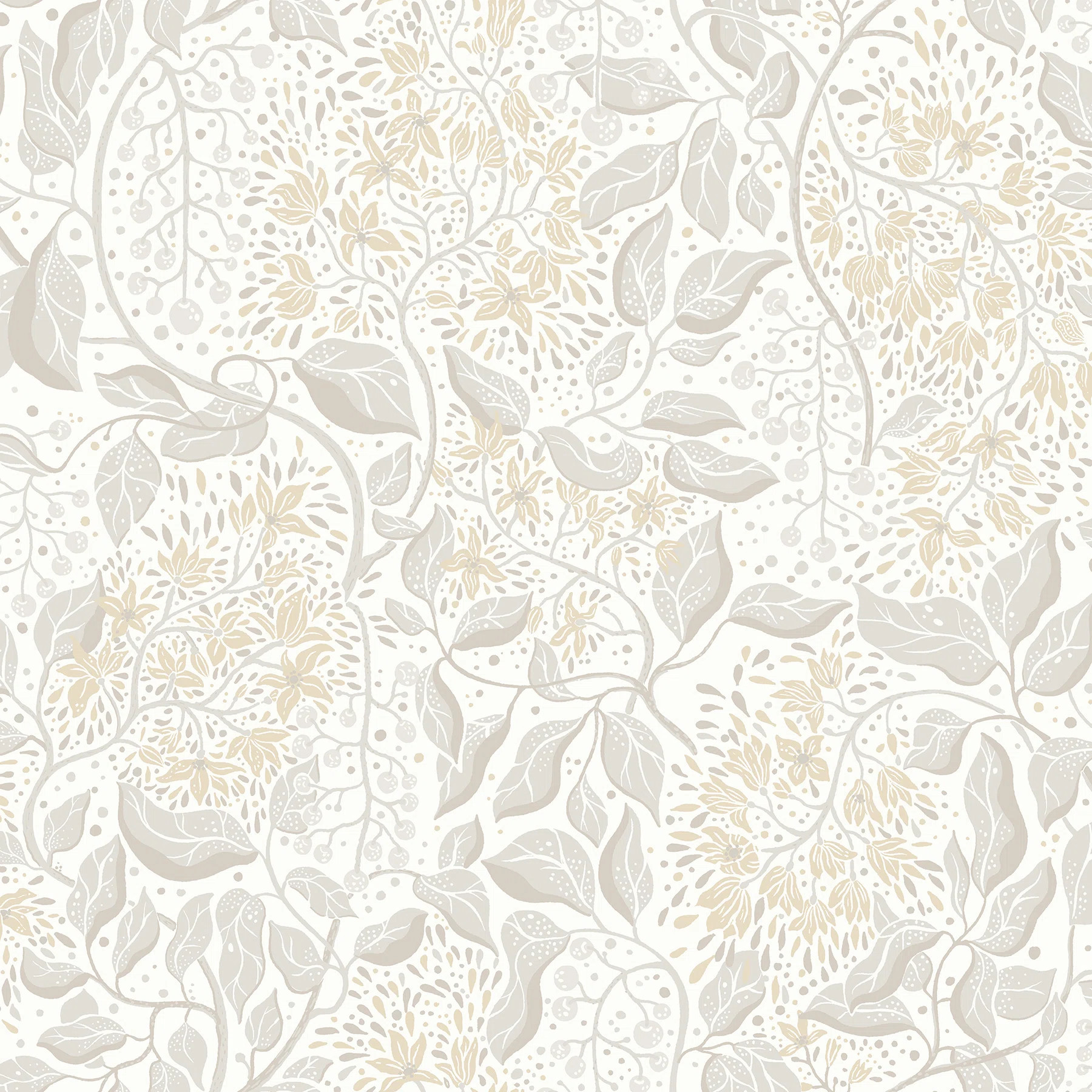 Beachworth Non-Pasted,Unpasted Floral Double Roll | Wayfair North America