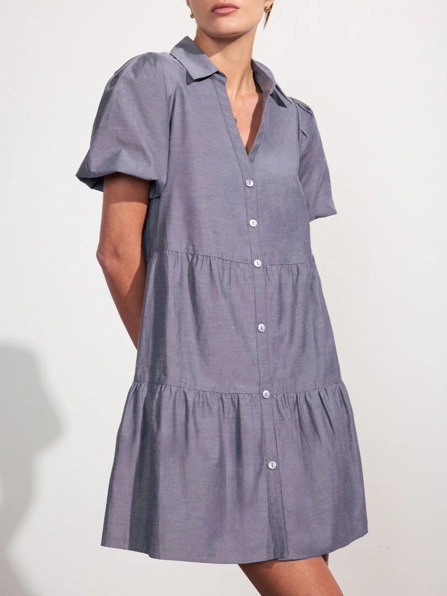 Brochu Walker | Women's Havana Mini Dress in Washed Slate | Brochu Walker