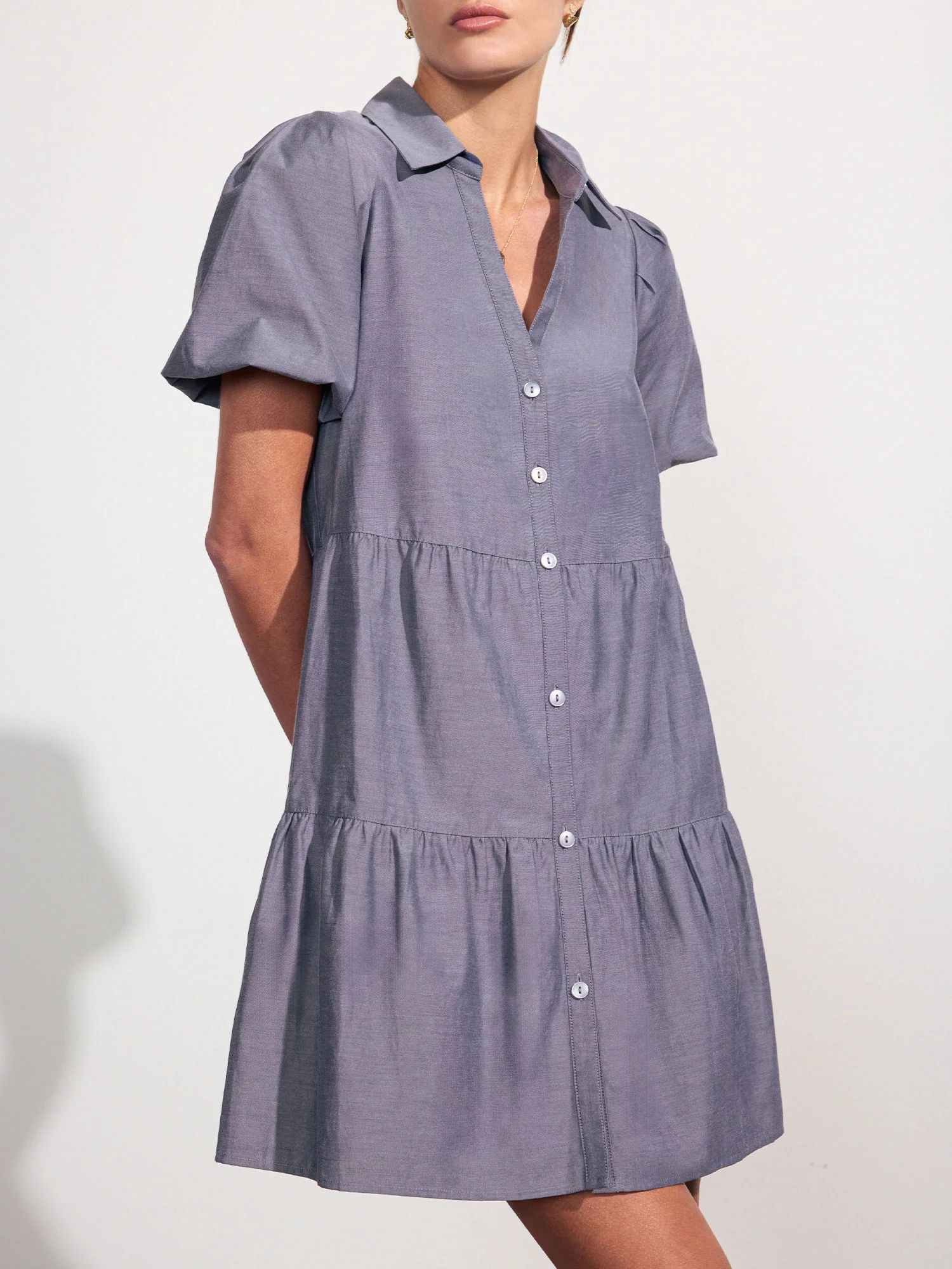 Brochu Walker | Women's Havana Mini Dress in Washed Slate | Brochu Walker