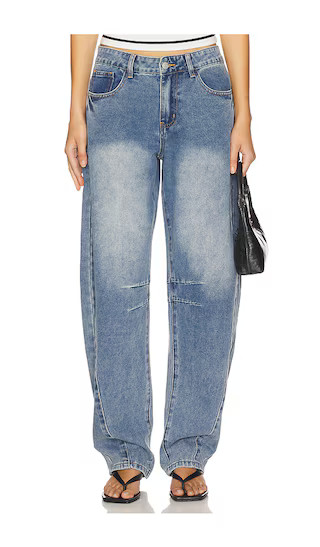 x Emma Rose Patsy Jean in Mid Blue Wash | Revolve Clothing (Global)