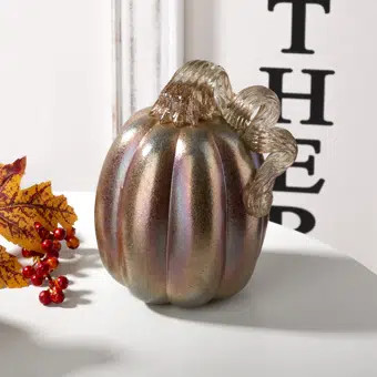 Glitter Glass Pumpkin | Wayfair North America