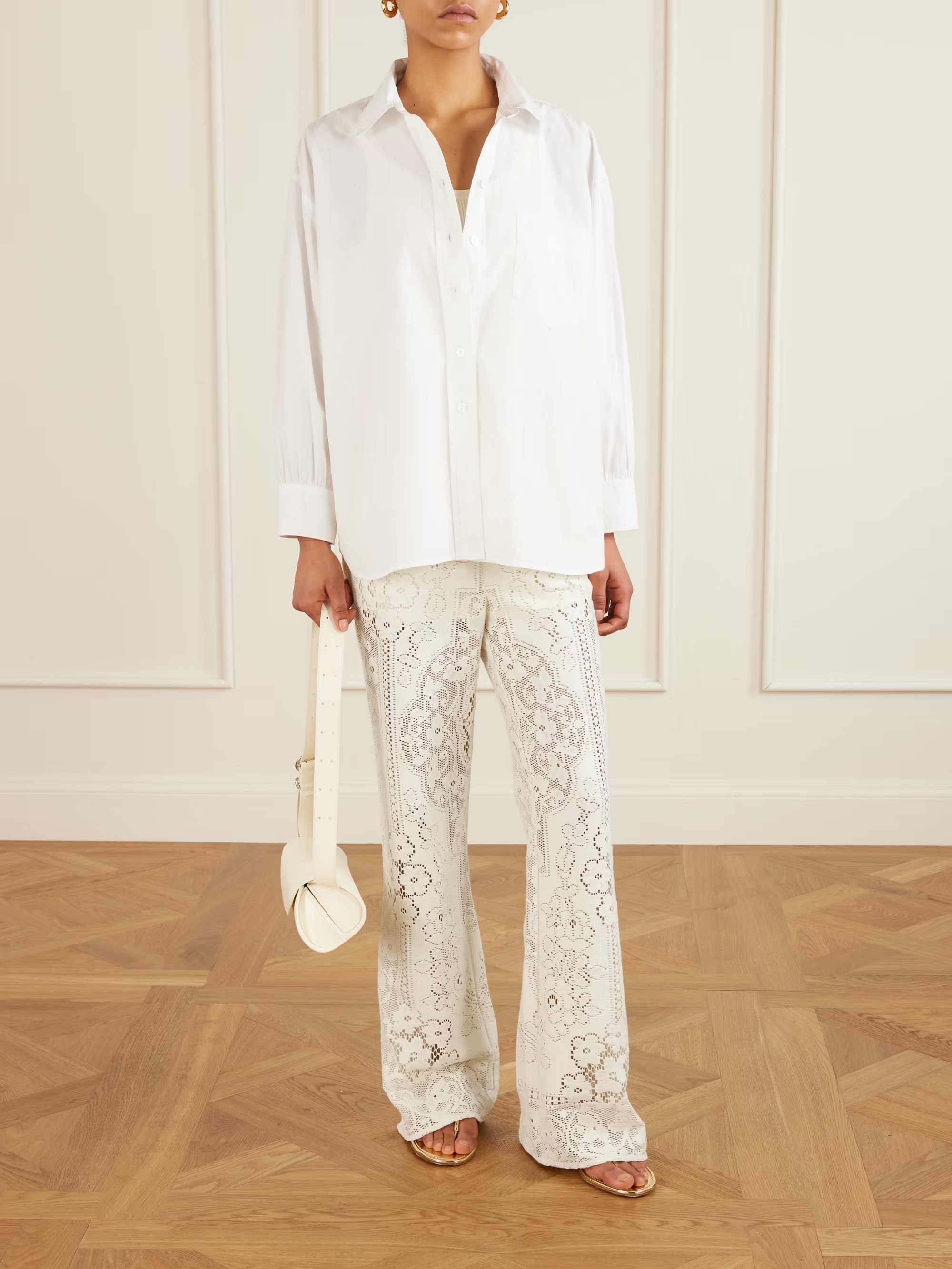 Arianna flared lace pants | NET-A-PORTER (US)