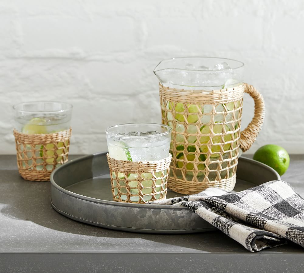 Cane Recycled Drinking Glasses | Pottery Barn (US)