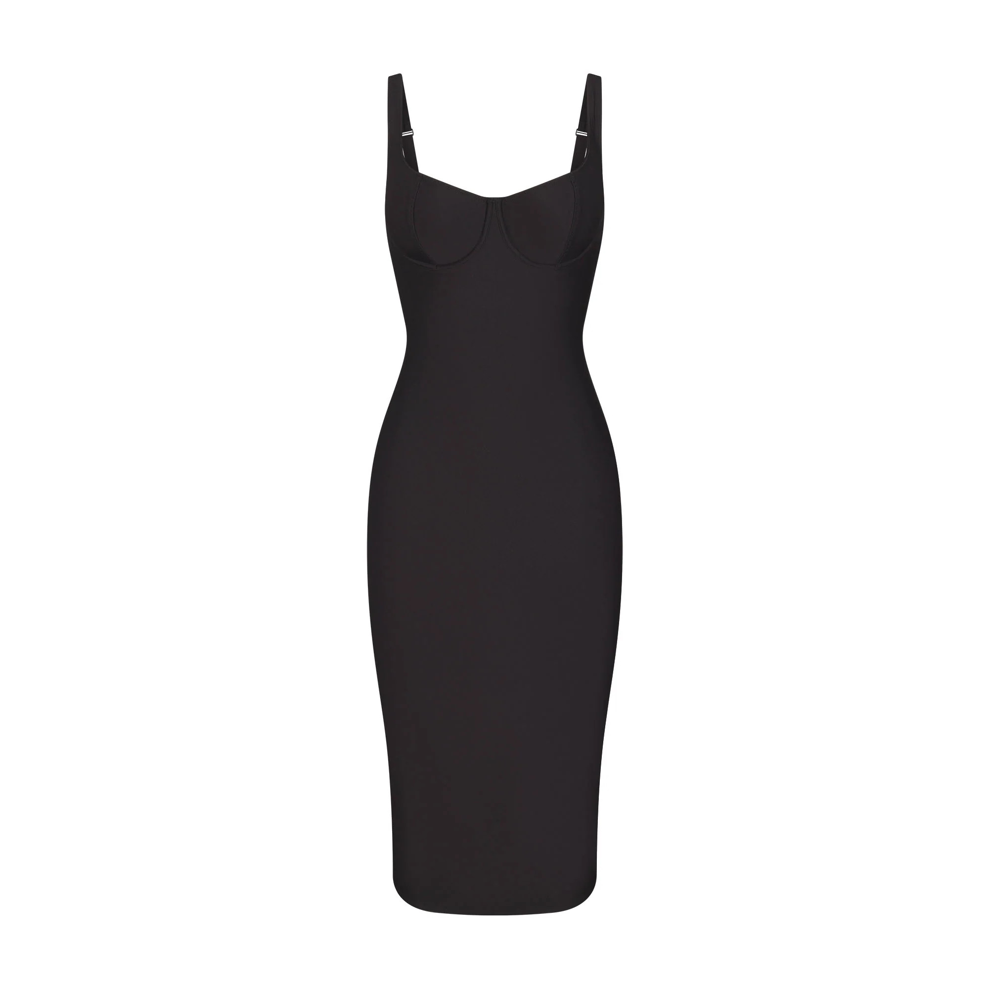 SKIMS BODY MIDI DRESS | ONYX | SKIMS | SKIMS (US)