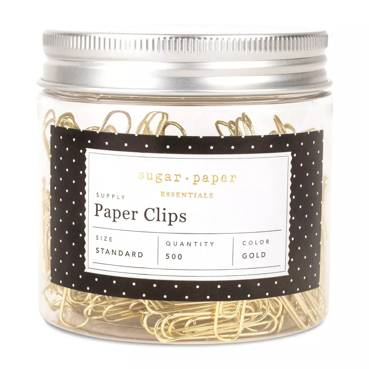 500ct Standard Paper Clips Gold - Sugar Paper Essentials | Target