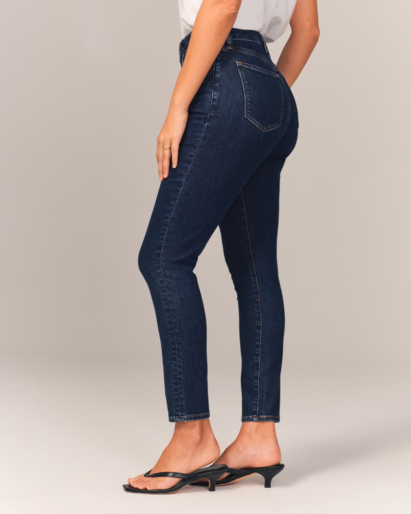 Curve Love High Rise Super Skinny Ankle Jean | Abercrombie & Fitch (US)