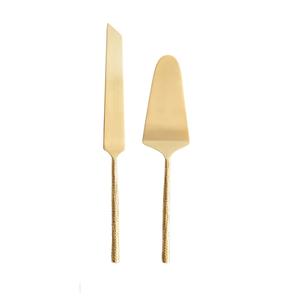 Stainless Steel Cake Servers - Set of 2 | Monika Hibbs Home