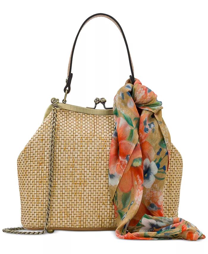Patricia Nash Laureana Small Frame Bag with Apricot Blossoms Scarf - Macy's | Macy's
