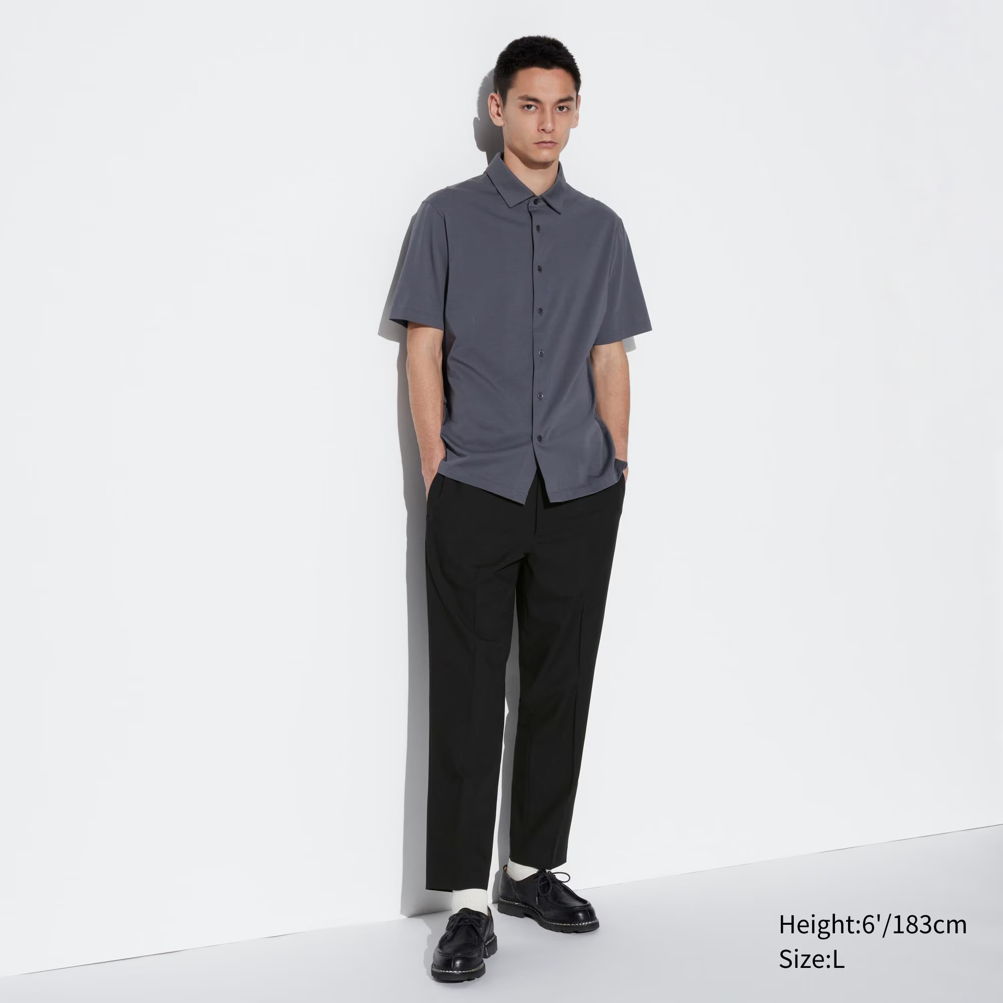 Men's Smart Ankle Pants Black 2XL UNIQLO US | UNIQLO (US)