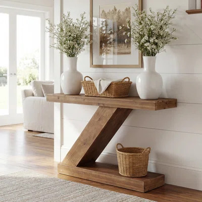 41.3" Z-Shaped Console Table for Living Room, Entryway, Hallway | Wayfair North America
