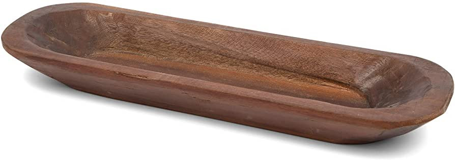 Dough Bowl For Decor - Wooden Dough Bowl - Wooden Bowls for Decor - Decorative Wooden Bowl - Doug... | Amazon (US)