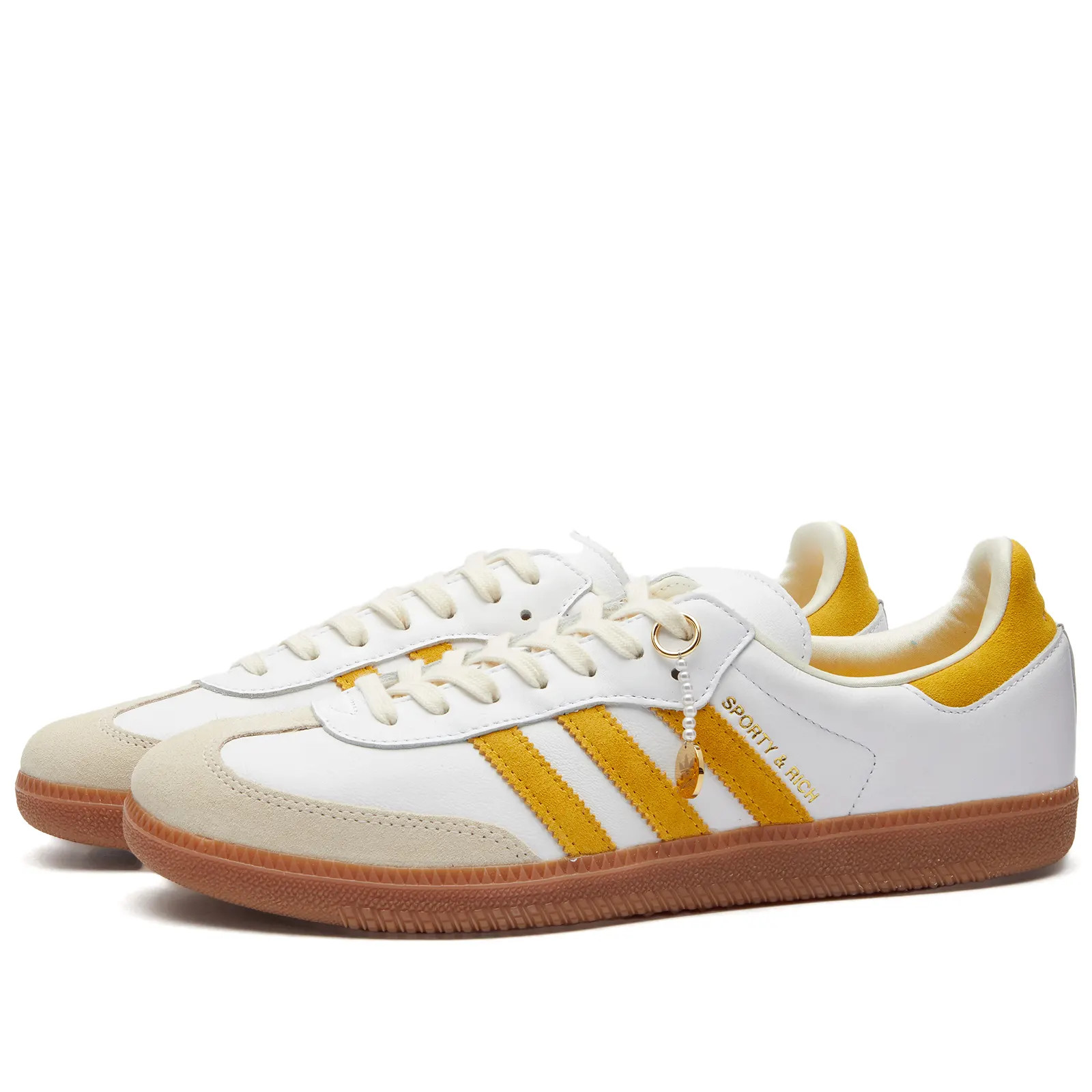 Adidas x Sporty & Rich Samba White, Bold Gold & Cream White | END. | End Clothing (US & RoW)