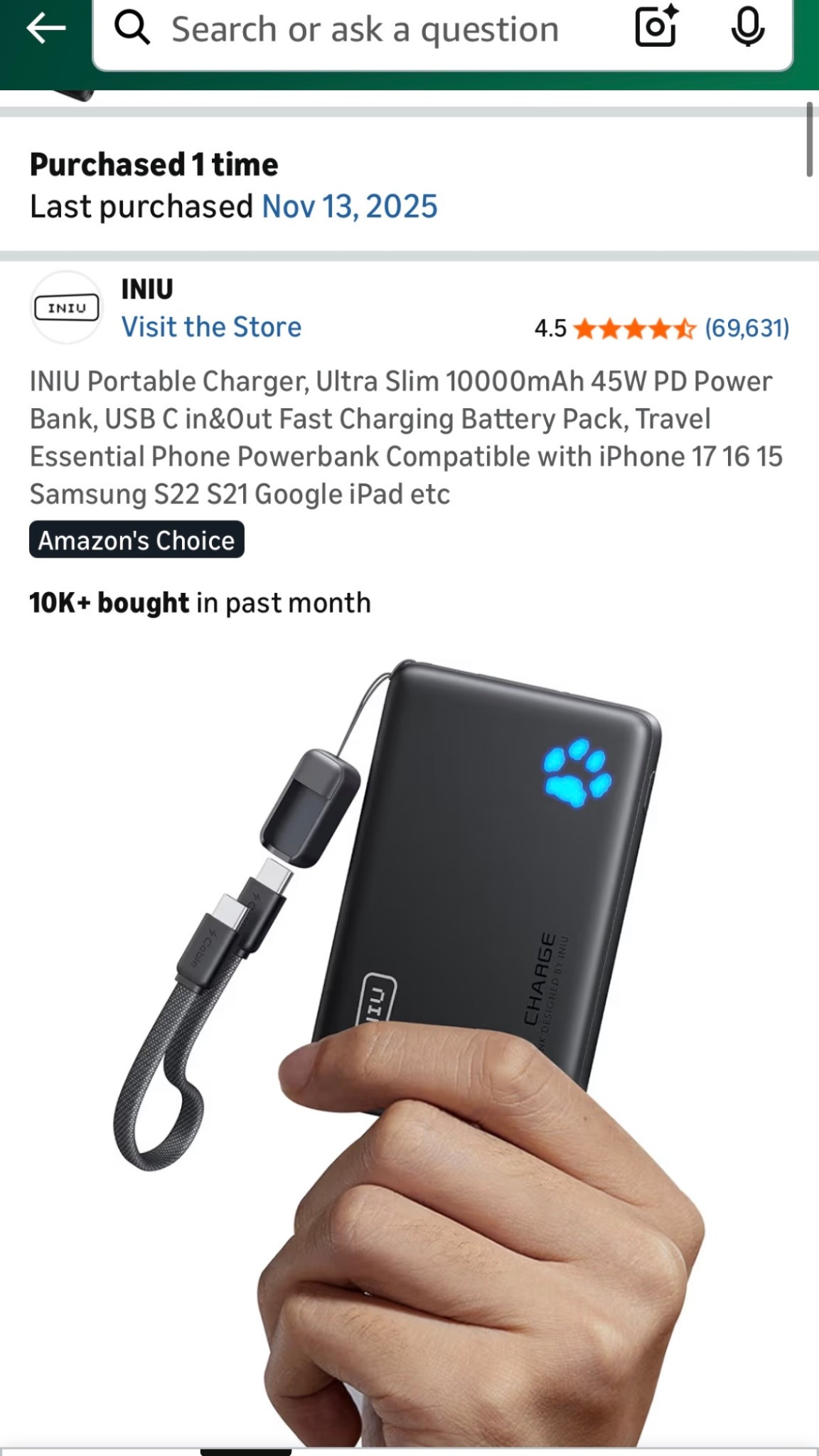 This portable charger is currently on sale and would make a great stocking stuffer for moms, dads, in laws, teens, boyfriends, everyone! We just snagged some for our Disney trip! 

Disney must have. Portable charger. Stocking stuffer. Gift idea  

#LTKGiftGuide #LTKCyberWeek #LTKSaleAlert