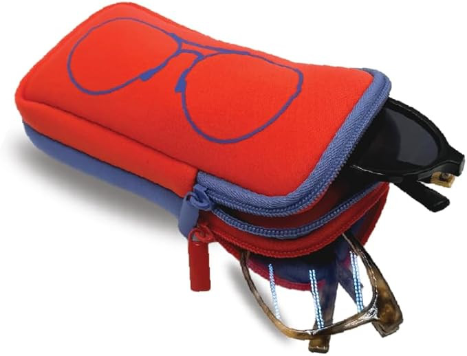 MYTAGALONGS Double Eyeglass Case with 2 Compartments | Amazon (US)