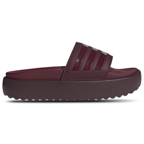 adidas Womens adidas Adilette Platform Slides - Womens Shoes Maroon/Maroon/Shadow Red Size 5.0 | Champs Sports