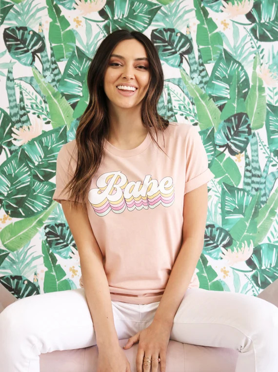 Bride Babe Shirt Bachelorette Party Shirts Retro Babe Shirt Bridesmaid Shirts Bridesmaid Tshirts ... | Etsy (US)