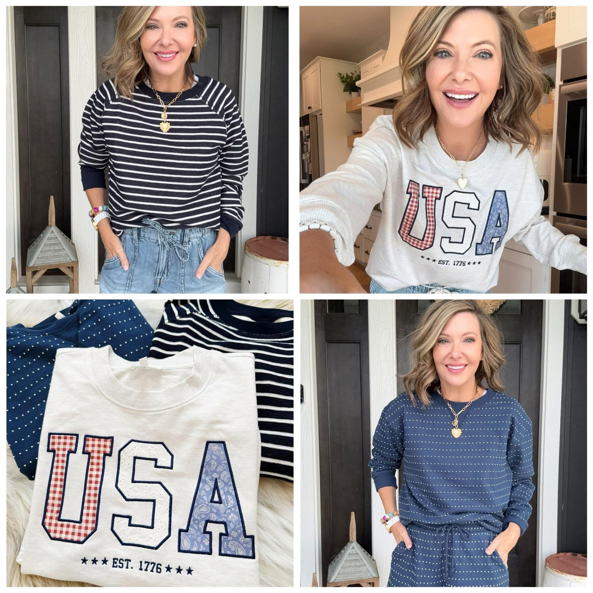 35% OFF these cute sweatshirts from Maurices 
Wearing an XS for reference! Get ready for Memorial weekend! 🇺🇸

#LTKSaleAlert #LTKmomlife
