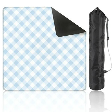 Mahjong Mat 31.5" x 31.5" Light Blue Gingham Anti-Slip and Noise Reduction Symmetry Design Mahjong Tiles Table Cover for Dominoes Poker Card Board and Tile Games | Walmart (US)