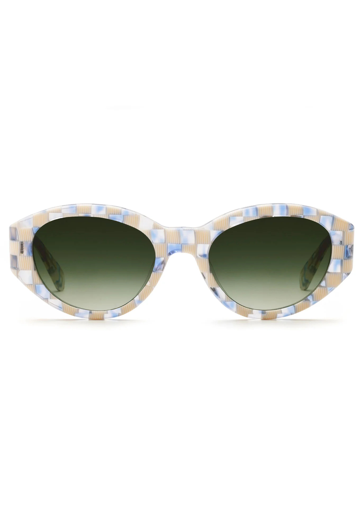 LUCY | Gingham over Crystal | KREWE Eyewear