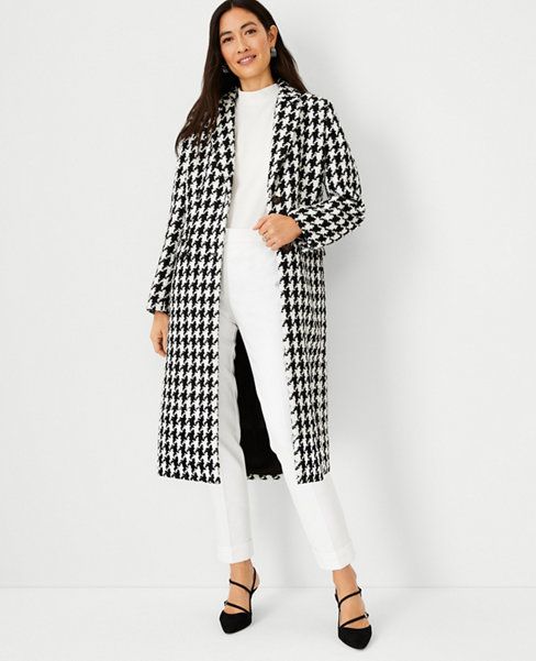 Houndstooth Chesterfield Coat | Ann Taylor (US)