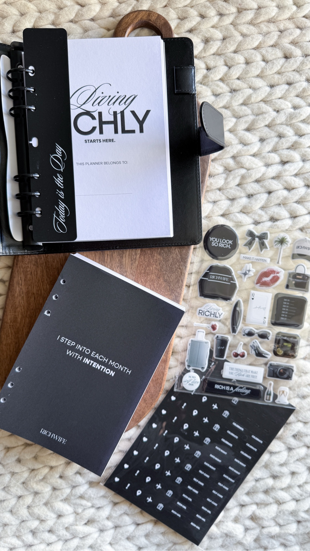 New year, new planner. This is my 2026 12-month planner from one of my favorite brands, Richwife. Clean, intentional, structured without feeling overwhelming. It’s the kind of planner that actually makes you want to sit down & use it.

They aren’t taggable on LTK (unfortunately), so I’m linking a few similar planners I also love that give the same elevated, minimal, goal-driven vibe. If you’re resetting for the new year & want something that feels motivating instead of chaotic, this is it.

2026 planner - 12 month planner - goal setting planner - intentional living - new year reset - productivity tools - luxury planner - minimal planner - daily planning - weekly planning - monthly planning - life organization - planning routine - desk essentials - home office finds - quiet luxury lifestyle - personal growth tools - habit tracking - mindset reset - structured planning - elevated everyday - aesthetic planner - neutral home aesthetic

#LTKdayinmylife #LTKmomlife #LTKmorningroutine