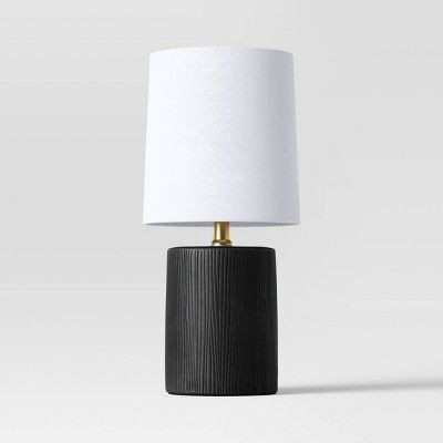 Textural Ceramic Mini Cylinder Shaped Table Lamp - Threshold™ | Target