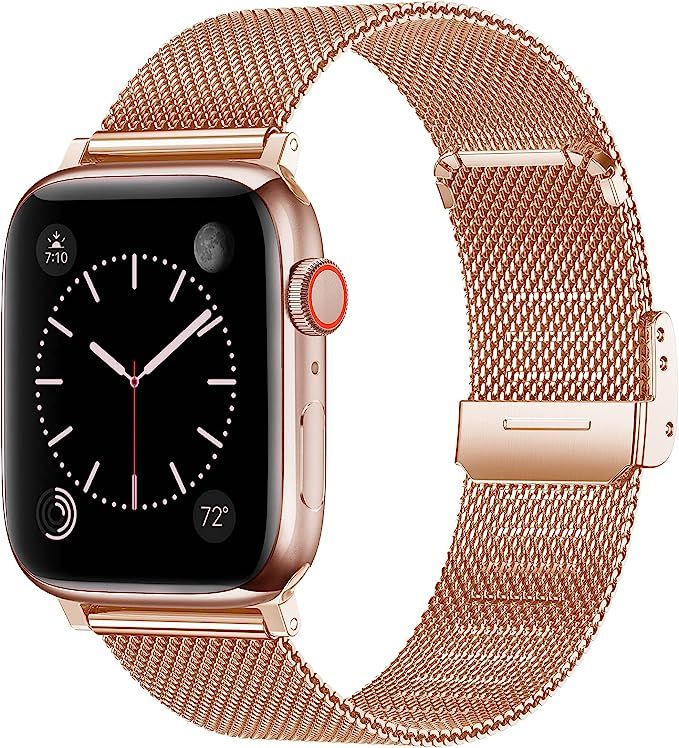 Swhatty Bands Compatible with Apple Watch Band 38mm 40mm 41mm 42mm 44mm 45mm for Women Men, Magne... | Amazon (US)