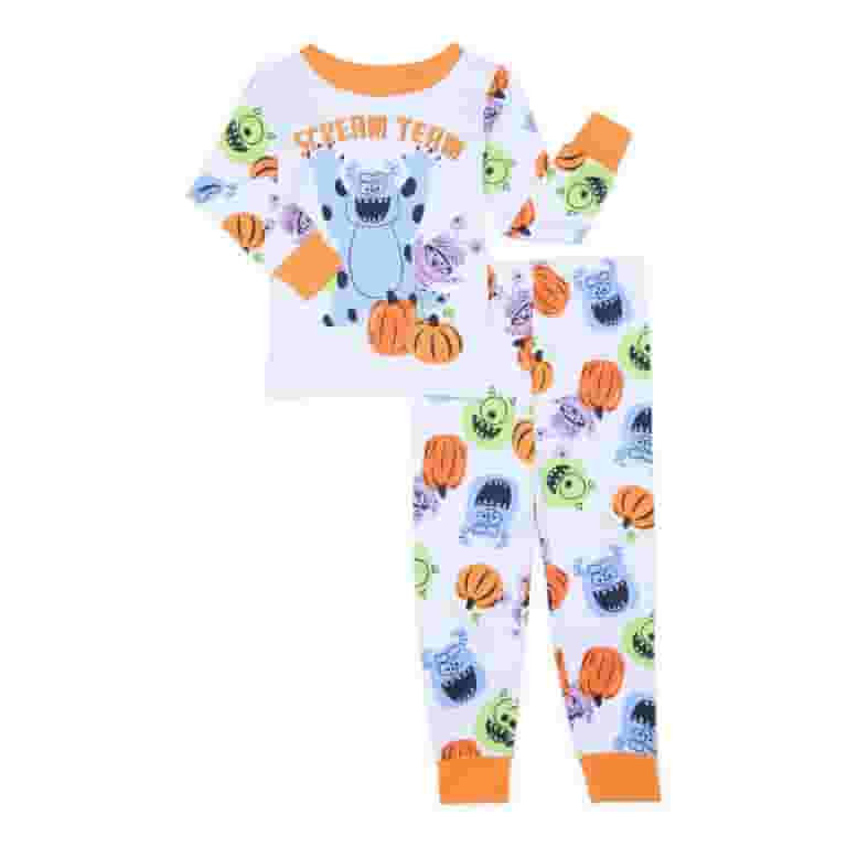 Character Toddler Halloween Glow in the Dark Pajama Set, 2-Piece, Sizes 12M-5T | Walmart (US)