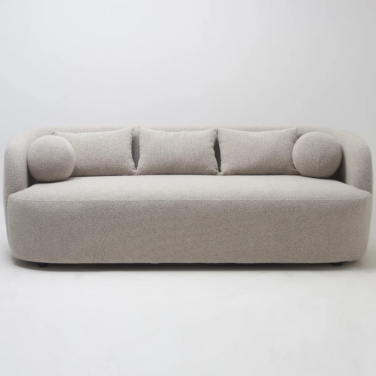 Brinae 85" Wide Modern Boucle Upholstered 3 Seat Sofa | Wayfair North America