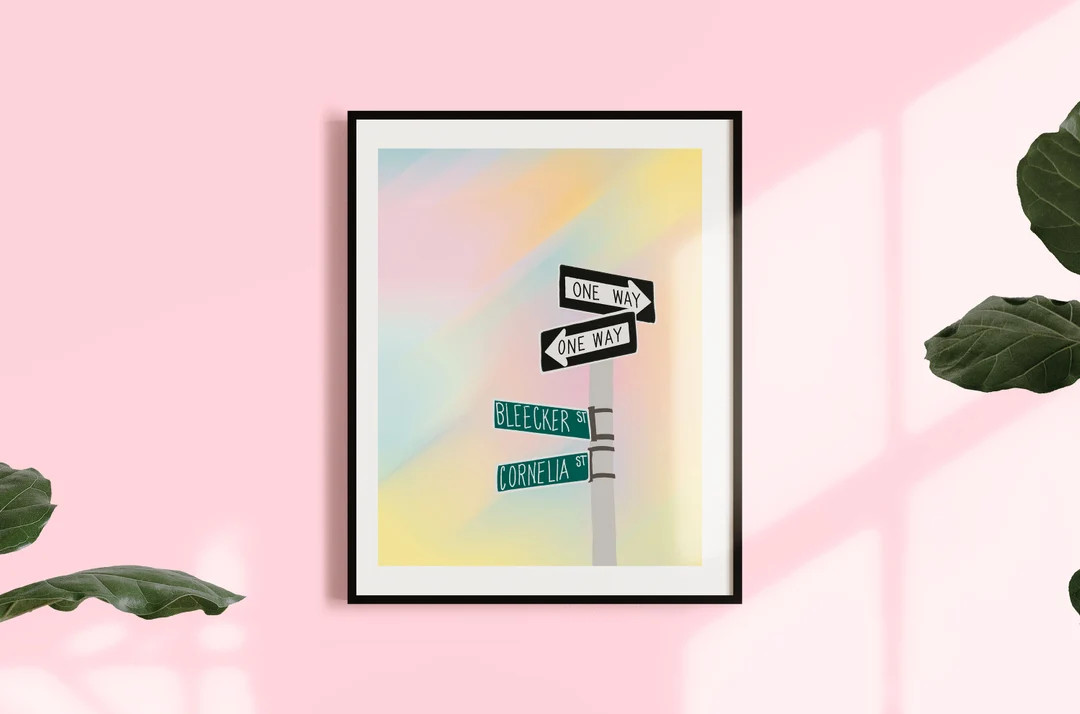 Cornelia Street Sign Wall Art /  Taylor Swift Lover Album Decor / Hand Drawn Art / Taylor Swift D... | Etsy (US)