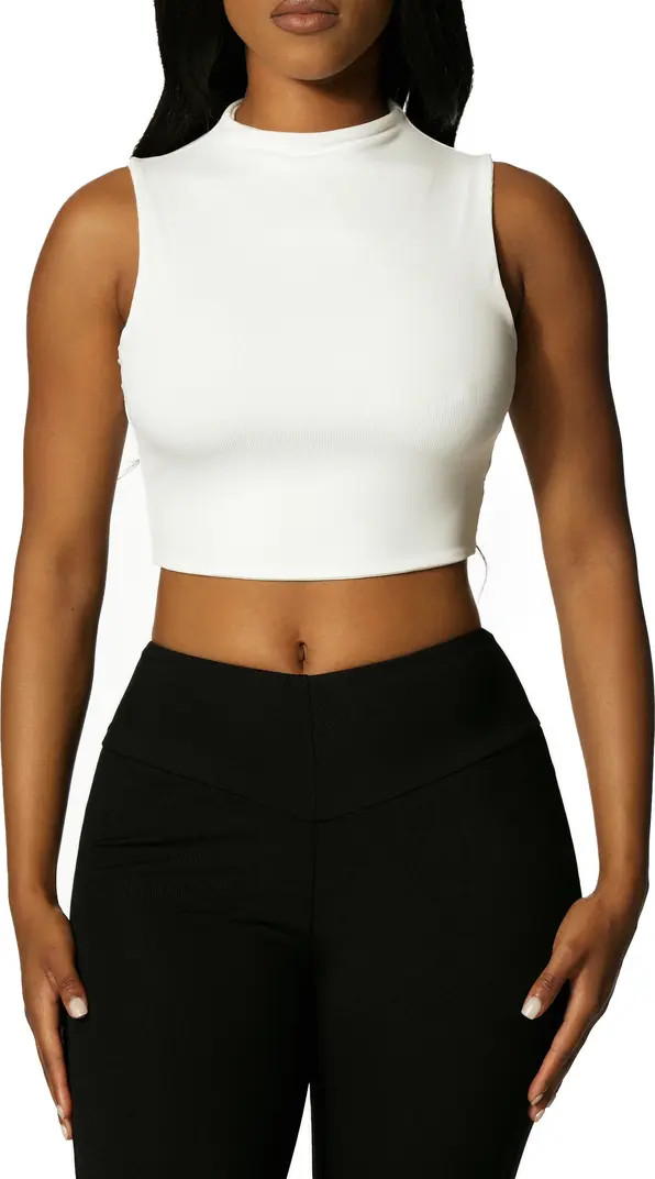 Naked Wardrobe Mock Neck Crop Top | Nordstrom | Nordstrom