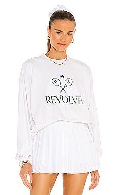 REVOLVE TENNIS CLUB Oversized Sweatshirt in White from Revolve.com | Revolve Clothing (Global)