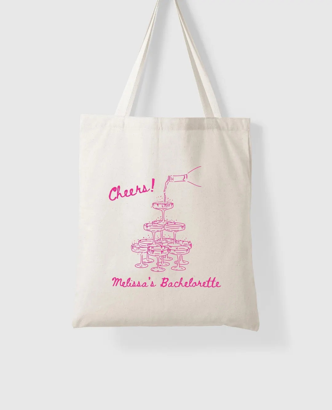 Champagne Tower Bachelorette Tote for Bach Party Favor Bag for Bridesmaids Tote for Welcome Weddi... | Etsy (US)