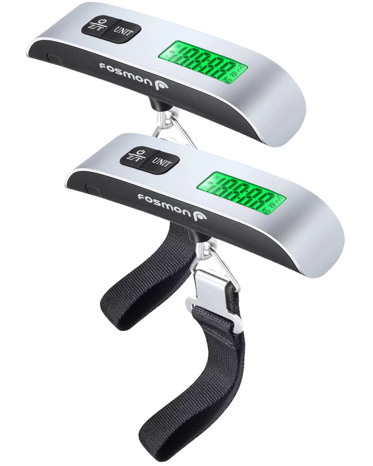 Digital Luggage Scale (2 Pack), Digital LCD Display Backlight with Temperature Sensor Hanging Lug... | Walmart (US)