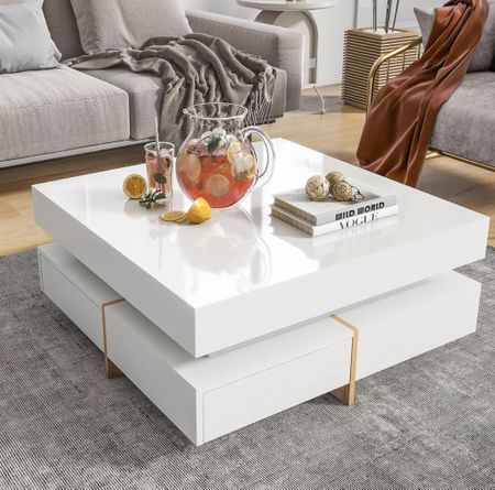 Modern High Gloss Multi-Storage Square Cocktail Coffee Table- Tap below to shop | Follow for more! Xx

#LTKStyleTip #LTKHome