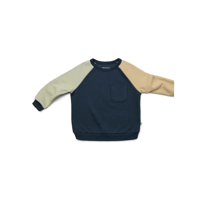 easy-peasy Toddler Boy Colorblock French Terry Sweatshirt, Sizes Sizes 18M-5T | Walmart (US)