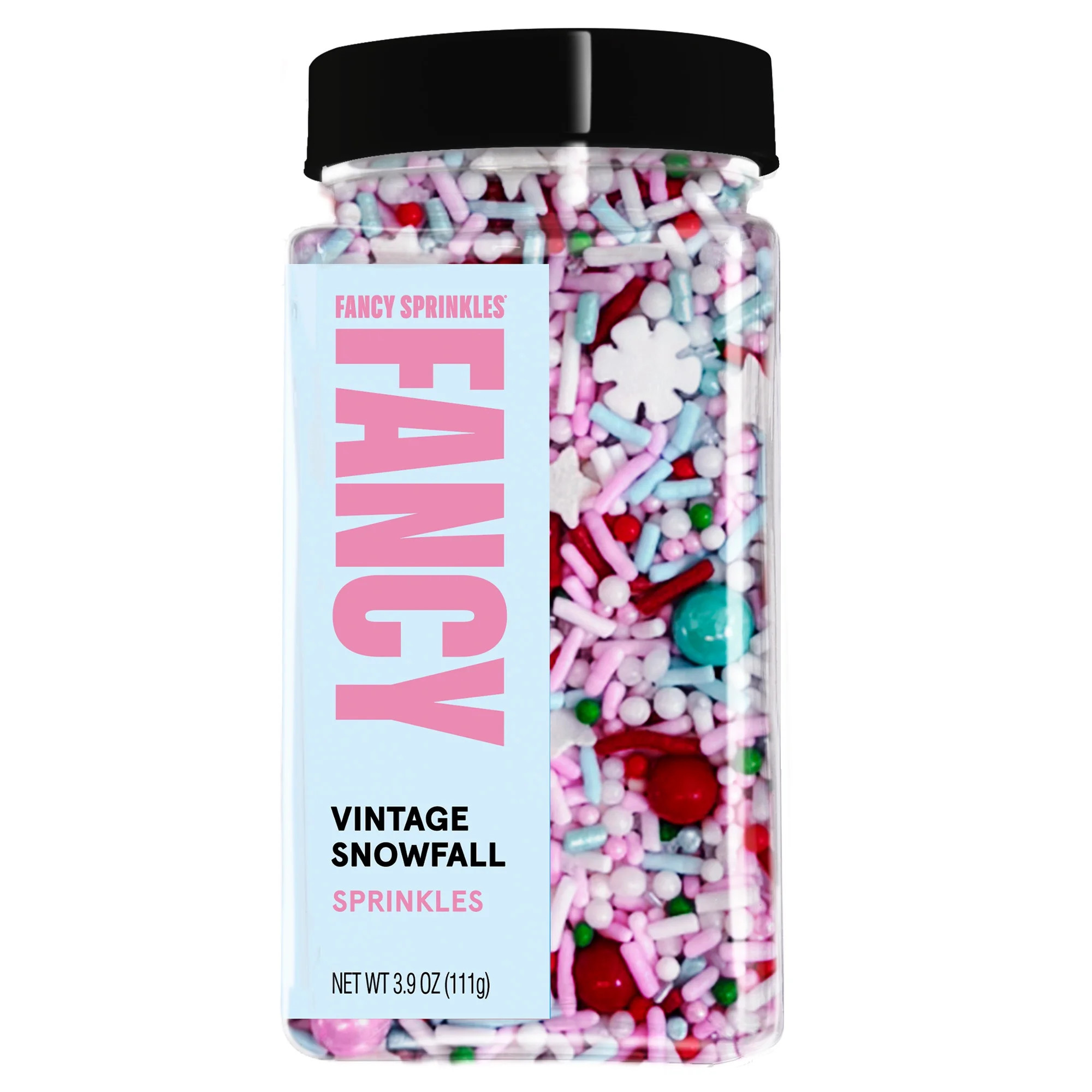 Fancy Sprinkles Vintage Snowfall Holiday Dessert Sprinkles, 3.9 oz | Walmart (US)