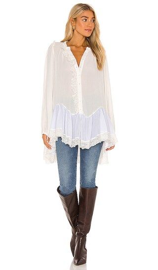 Free People Jeanette Tunic Top in White. Size S, M. | Revolve Clothing (Global)