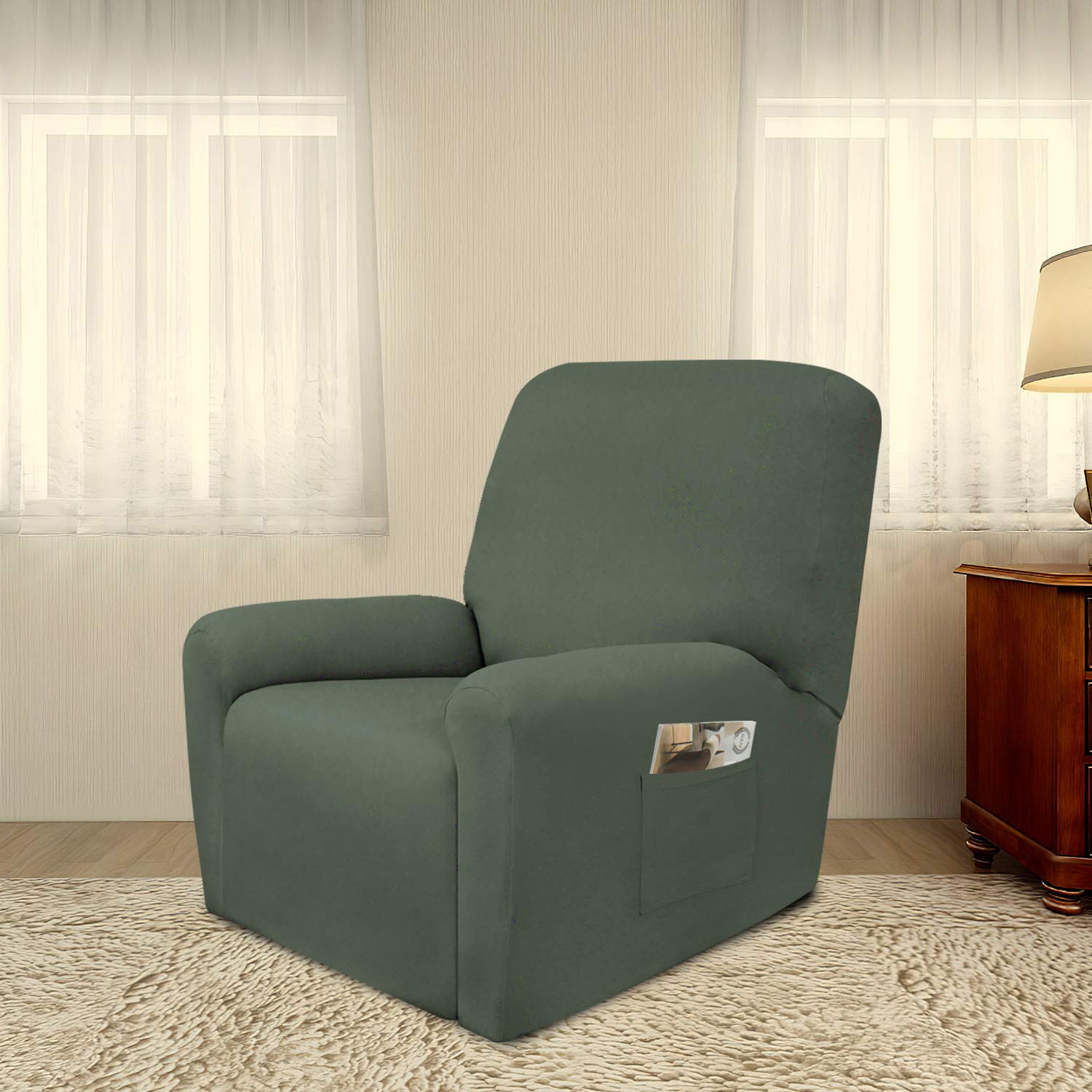 PureFit Super Stretch Chair Sofa Slipcover with Pocket – Spandex Non Slip Soft Couch Sofa Cover... | Amazon (US)