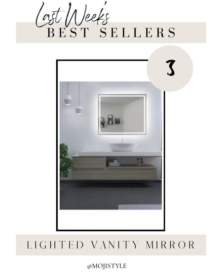 This lighted vanity mirror is one of this week’s best sellers! Its sleek modern design is gorgeous in any bathroom. It’s from Wayfair and on sale now

#LTKHome #LTKSaleAlert