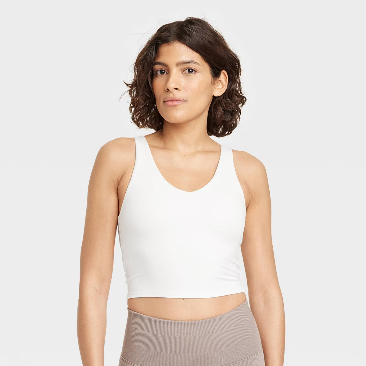 Women's Flex V-Neck Cropped Sports Bra - All In Motion™ | Target