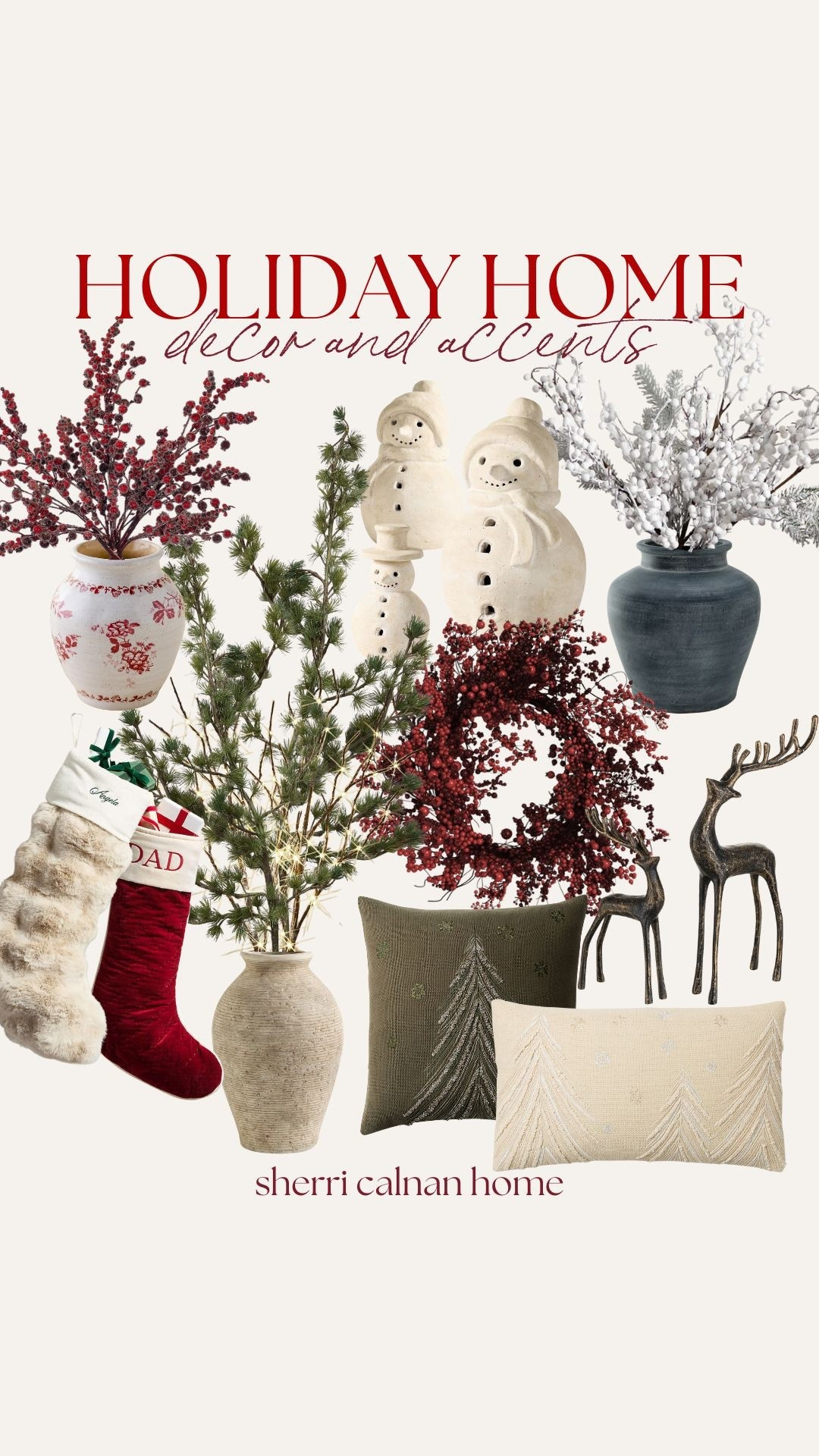 Holiday home decor styling accents classic Christmas decor home favorites neutral Christmas styling sherricalnanhomee

#LTKSeasonal #LTKHome #LTKHoliday