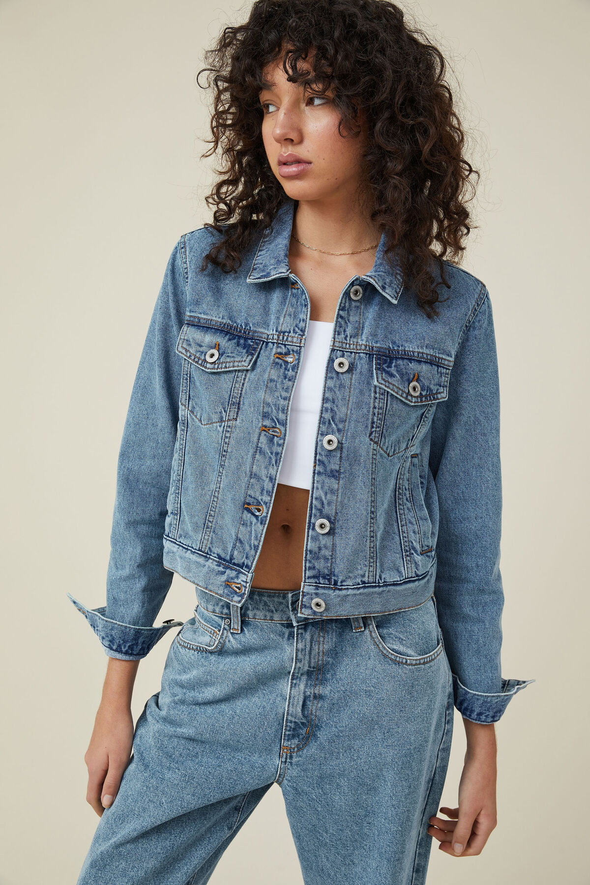 Girlfriend Denim Jacket | Cotton On (US)