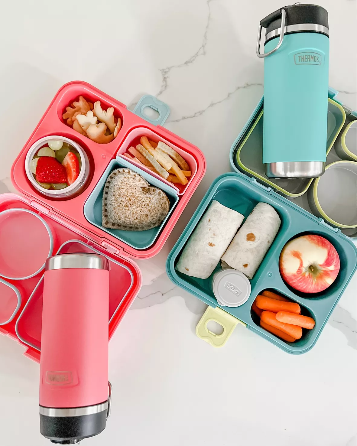 Thermos Kids Freestyle Kit Blue and Pink Food Storage Lunch Box Container -  NEW