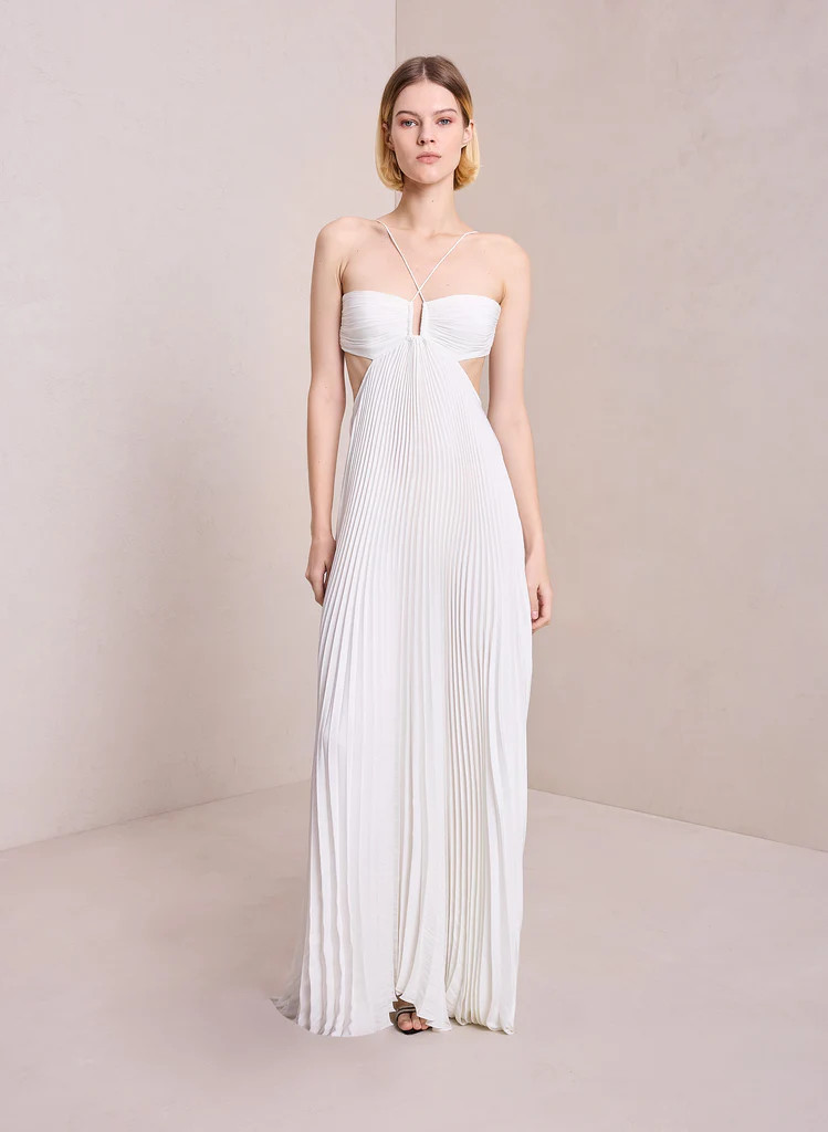 Moira Pleated Maxi Dress | A.L.C