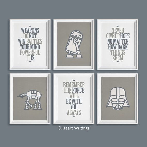 Star Wars Nursery Art Prints, Star Wars Nursery Decor, Star Wars Kids Bedroom, Star wars posters ... | Etsy (US)