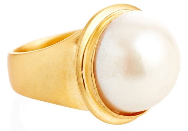 Mother-of-Pearl Signet Ring | One Kings Lane