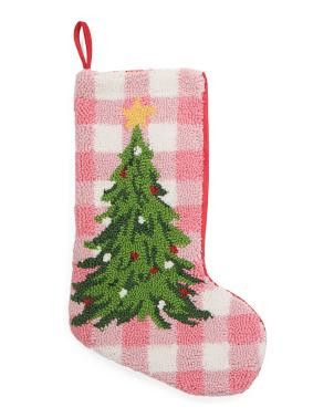12x20 Cottage Charm Tree Hooked Stocking | Home | TJ Maxx | TJ Maxx