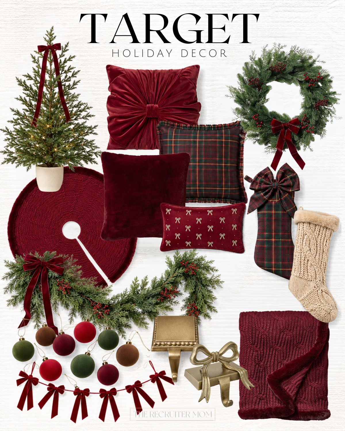Target Studio McGee Holiday decor with burgundy and bows drops 10/8

#LTKSeasonal #LTKHome
